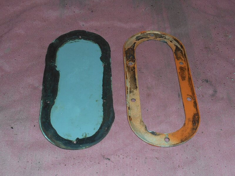 Land Rover Series 3 Seat Box Cover Plate & Hand Brake Bezel