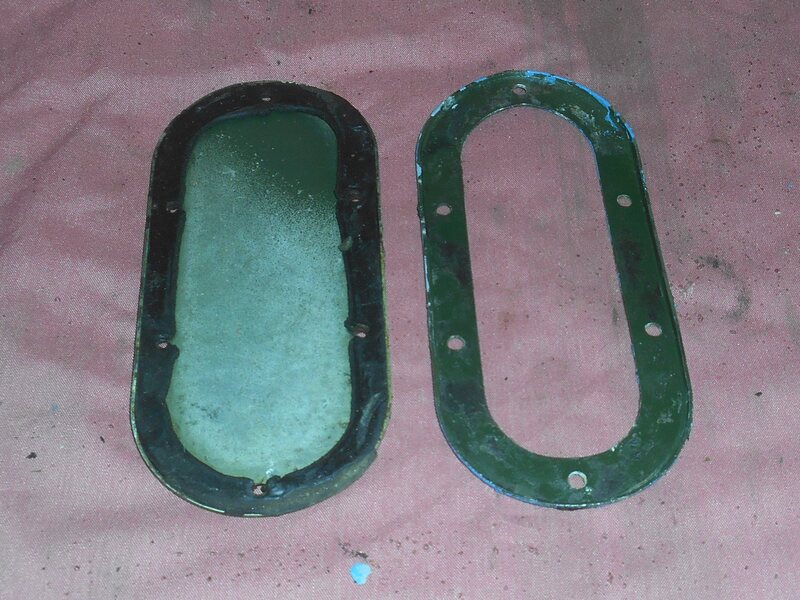 Land Rover Series 3 Seat Box Cover Plate & Hand Brake Bezel