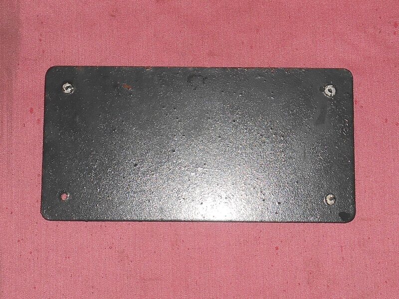 Land Rover Series Blanking Plate for Bonnet Control from the front