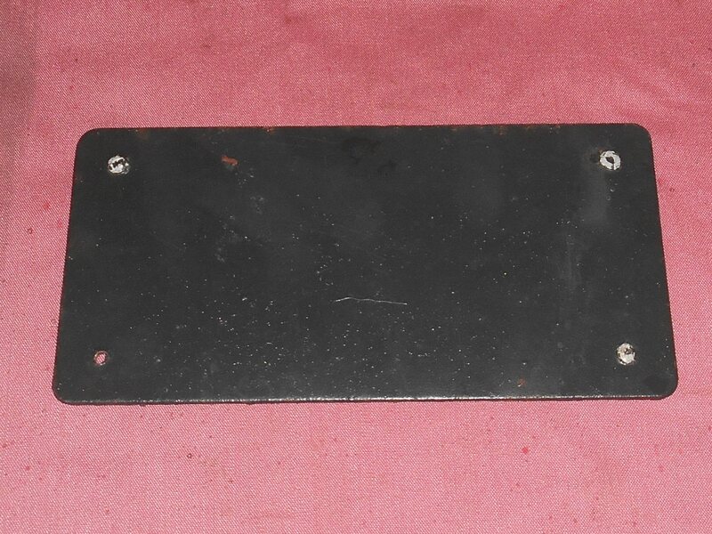 Land Rover Series Blanking Plate for Bonnet Control from the front