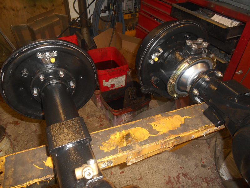 Land Rover Series 3 fitted Swivel hubs and brakes.